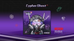 Геймърски пад A4 Bloody BP-45W Cypher Ghost - 450 x 400 x 5mm