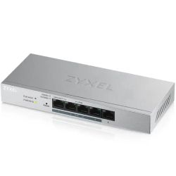 Суич ZyXEL GS-1200-5HPV3, 5-портов, Gigabit, PoE, Web Managed