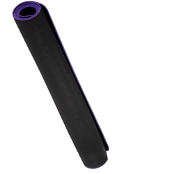 LORGAR RX1FM, Sim Racing Floor Mat Advanced, Stitched edge, 1,700X700X3 mm, Black/purple