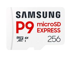 Карта памет Samsung microSDXC, 256GB, P9 Express, 800 MB/s, UHS-I 90 MB/s U3, V30, A1