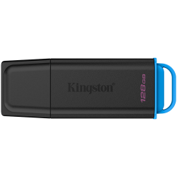 KINGSTON 128GB Portable USB 3.2 Gen 1 DataTraveler Exodia Black/Blue