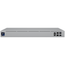 UBIQUITI UniFi Gateway Enterprise, 2x 25G SFP28,2x 10G SFP+ and 2x 2.5 GbE RJ45 ports (two interfaces remappable to WAN), 2 included hot-swap PSUs for power redundancy, 12.5 Gbps routing with IDS/IPS, Shadow Mode High Availability, 1.3" touchscreen