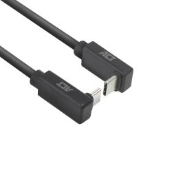ACT Кабел USB-C 10Gbps, 60W, 0.5м, конектори на 90° up/down angled