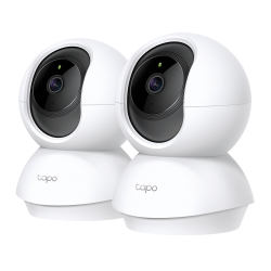Домашна охранителна WiFi камера TP-Link Tapo C200P2, Pan/Tilt - 2 Броя