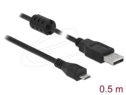 Кабел DeLock USB 2.0 Type-A мъжко - Micro USB -B мъжко