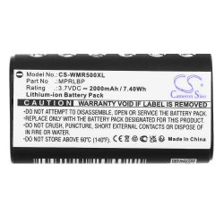 Батерия за за безжични  Bluetooth слушалки Wisycom MPRLBP, MPR30, MPR50, MPR51, MPR52, MTP60 LiIon 3.7V 2000mAh CAMERON SINO