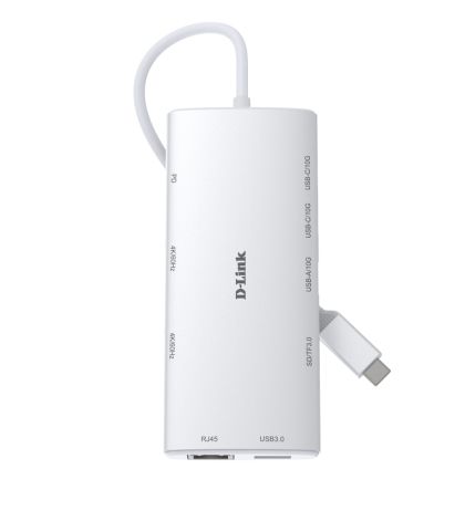USB хъб D-Link 10-in-1 USB-C Hub
