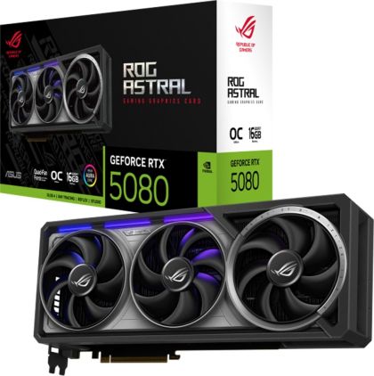 Видео карта Asus ROG Astral GeForce RTX 5080 16GB GDDR7 OC