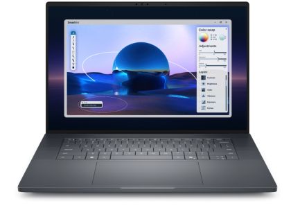 Лаптоп Dell Pro Max 16 Premium MA16250, Intel Ultra 7 265H, vPro (13TOPS NPU, 16 cores, up to 5.30 GHz), 16", FHD+ (1920x1200) VRR 120Hz, 500nits AG, 32GB LPDDR5x 8400 MT/s, 1TB SSD, NVIDIA RTX PRO 2000 8GB GDDR7, 8MP HDR + IR Cam and Mic, Wi-Fi 7, FPR, B