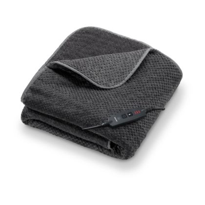Термоподложка Beurer HD 65 Dark Grey Heated Overblanket; Soft and cuddly surface; 3 temperature;auto switch-off 3 hours; removable switch; washable at 30°, Oko-Tex 100; 180(L)x130(W)cm