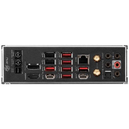 MSI MPG X670E CARBON WIFI, ATX, Socket AM5, 4x DDR5, Type-C DP, 3x PCI-E x16 slots, 4x M.2 slots, 1x HDMI, 2x DP (1x Type-C), 6x USB 3.2 Gen2, 1x USB 3.2 Gen2, 1x USB 3.2 Gen2x2, 2x USB 2.0, Type-C, 7.1 HD Audio, 2.5Gbps LAN, Wi-Fi 6E, BT, 3Y