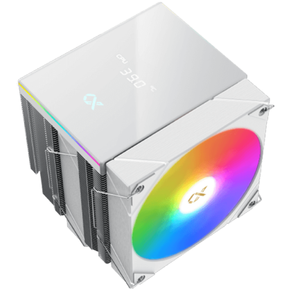 AK6 Dual Digital Arctic (WH, ARGB & Digital LED Panel Top Cover, 2PCS ARGB PWM Fan, Intel Backplate, Mini ARGB LED Controller)