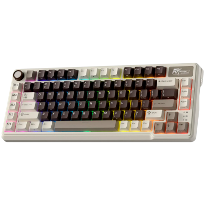 ROYAL KLUDGE RK L75 Mocha Grey Gaming Keyboard Cream switch