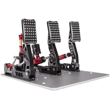 SIMAGIC Crimson Edition, Hydraulic Tri-pedal Set, 100kg Loadcell, Standard Throttle Plate. S309
