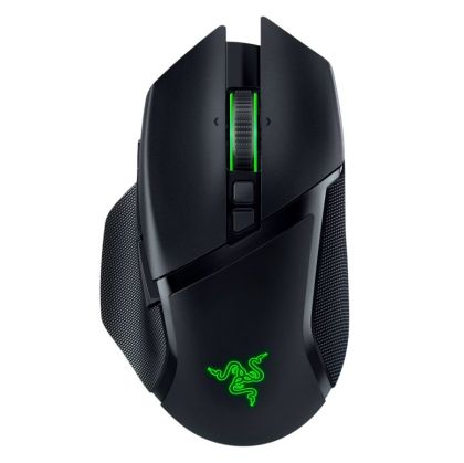 Razer Basilisk V3 Pro - Ergonomic Wireless Gaming Mouse, Razer HyperSpeed Wireless, Bluetooth, Speedflex Cable USB Type C, Razer Chroma RGB, Focus Pro 30K Optical Sensor, 30000DPI,  Optical Mouse Switches Gen-3, 4-way Razer HyperScroll tilt wheel