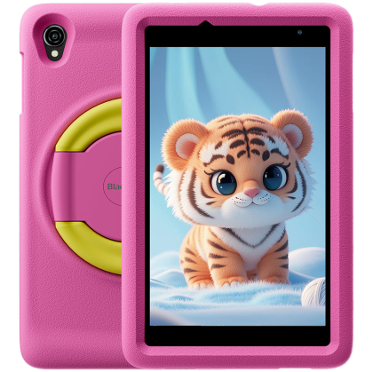 Blackview Tab A5 Kids, tablet, 8.0-inch 800x1280 HD+ IPS, Unisoc Tiger T310, 3GB + 64GB, LPDDR4 +EMMC5.1, 5100mAh; NO Charge, 4G:FDD:B1/B3/B7/B8/B20/B19, DokeOS_P 4.0 Based on Android 14, Pink