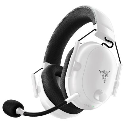 BlackShark V2 Pro (2023) - White, Wireless Gaming Headset, Razer TriForce Titanium Driver 50 mm, Oval Ear Cushions, Detachable Super Wideband microphone, THX Spatial Audio, Type A Wireless (2.4 GHz), Bluetooth 5.2