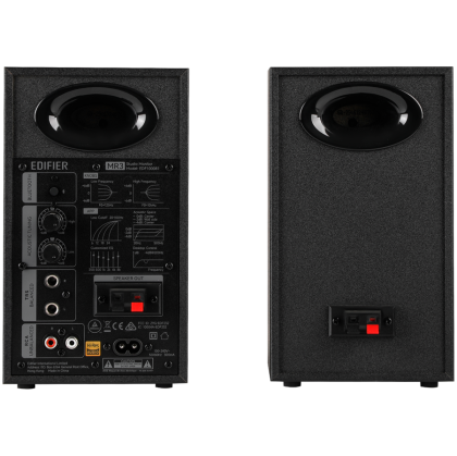 Edifier MR3 Active Studio Monitors, BT V5.4, RCA, AUX, 1-inch Tweeters, 3.5-inch Drivers, 36W (RMS), Tone Control Dials, Black
