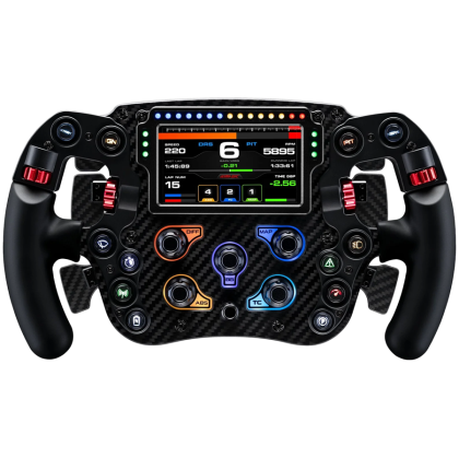 SIMAGIC FX Pro Steering Wheel with Color Screen ,Full Carbon Fiber, Six Paddles, QR50 Included. S203