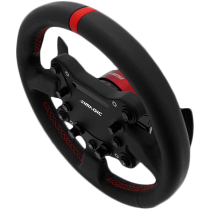 SIMAGIC GT Sport Steering Wheel 300mm, QR50, Shifter Paddles, alcantara