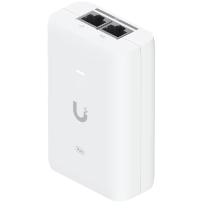 Ubiquiti UACC-PoE+-2.5G 30W of PoE+ adapter for UniFi PoE+ devices, reduce dependency on PoE switch power, and provide a Multi-Gigabit LAN connection