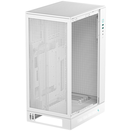 DeepCool CH270 DIGITAL WH, Mini Tower, Mini-ITX/Micro-ATX, 2xUSB3.0, 1xType-C Gen 2, 1xAudio/Mic, Mesh Panel, White, R-CH270-WHNDM0-G-1, 2Y