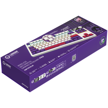 LORGAR KBP70TKLW, Wireless TKL Mechanical Gaming Keyboard Pro, White, EN layout