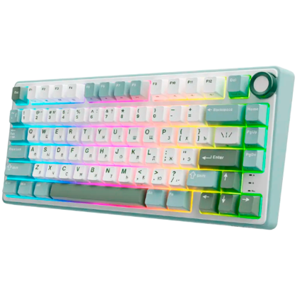 ROYAL KLUDGE R75 Sky Cyan Gaming Keyboard K silver switch