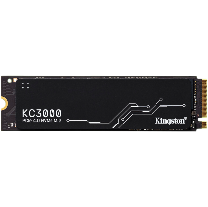 Kingston KC3000 512GB SSD, M.2 2280, PCIe 4.0 NVMe, Read/Write 7000/3900MB/s, Random Read/Write: 450K/900K IOPS