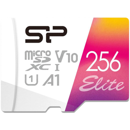 SILICON POWER 256GB Elite microSDHC/SDXC U1 V10 Full HD 1080p