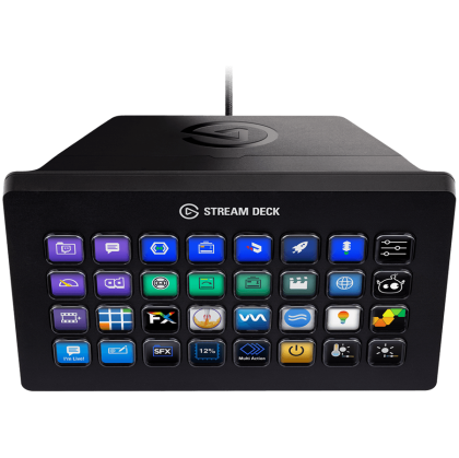 Corsair Elgato Stream Deck XL - Advanced Stream Control with 32 customizable LCD keys, for Windows 10 and macOS 10.13 or later