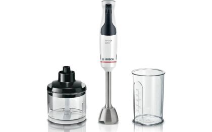 Пасатор Bosch MSM4W220, SER4, Blender, ErgoMaster, 600 W, Dynamic Speed Control, QuattroBlade System, Included Blender, Chopper & Measuring cup, White