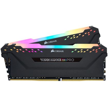 CORSAIR DDR4, 3200MHz 32GB 2x16GB Dimm, 16-20-20-38, XMP 2.0, Vengeance RGB Pro SL Black Heatspreader, RGB LED, Black PCB, 1.35V,for AMD Ryzen & Intel