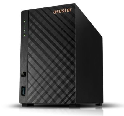 Мрежов сторидж Asustor AS1202T, 2 bay NAS, Realtek RTD1619B, Quad Core, 1.7 GHz, 1GB DDR4 (not expandable), 2.5GbE x1, 3 x USB 3.2 Gen 1, WOW (Wake on WAN), System Sleep Mode, Black