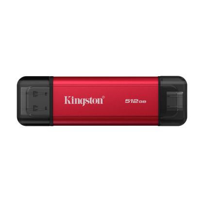 Kingston Dual USB-A/C Portable SSD 512GB - Black/Red