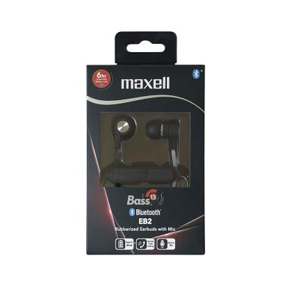 Bluetooth Headphones ear buds MAXELL B13-EB2  BASS 13  black
