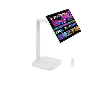 Монитор LG 32U889SA-W, 31.5" IPS, Smart webOS, Touch, Swind, 5ms GtG, 1000:1, 350cd/m2, UHD 4K (3840 x 2160), HDR 10, DCI-P3 95%, 3xUSB Type-C (PD 65W), 2xHDMI, Tilt , Height adjustment, Swivel, Pivot, AirPlay 2, Speacers 5W x 2, LG Switch, White