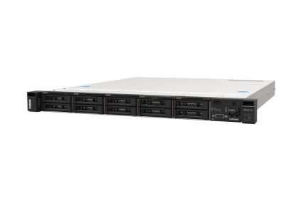 Сървър Lenovo ThinkSystem SR250 V3, 1xIntel Xeon 6353P 8C 2.7GHz 65W, 1x32GB 2Rx8, 2x960GB SSD LFF, SW RD, 1x800W, 3Y Base Warranty, XCC Platinum