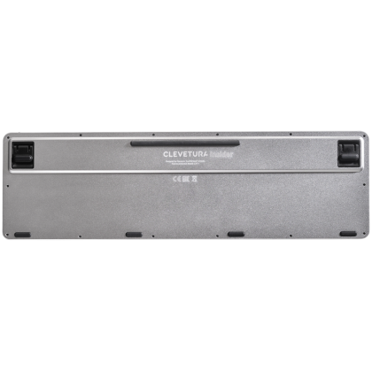 CLEVETURA CLVX 1 Touch-On-Keys AI Wireless Keyboard, ANSI US Windows Layout, Scissor Switches, Aluminum Chassis, Interactive RGB, Windows/Linux/MacOS support