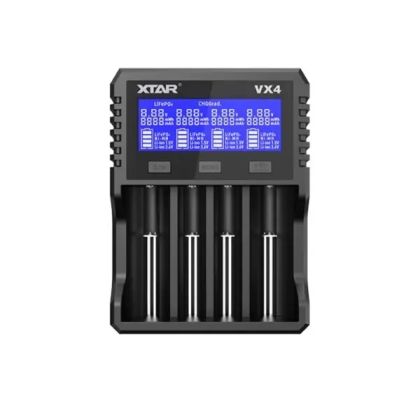 Зарядно устройство за NIMH/LiIon батерии 4 гнезда LCD дисплей USB VX4 SET  XTAR