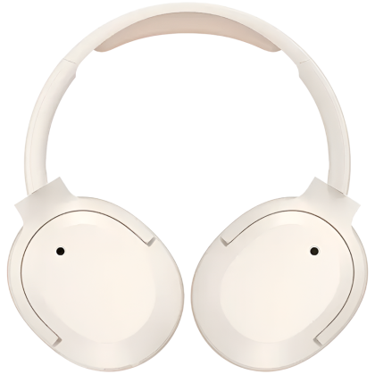 Edifier W820NB Plus v2025 Wireless Over-Ear Headphones, 40mm Dynamic Titanium-Coated Drivers, BT V6.1, ANC, Hi-Res Audio Certification, Up To 88H Battery, USB-C, Ivory