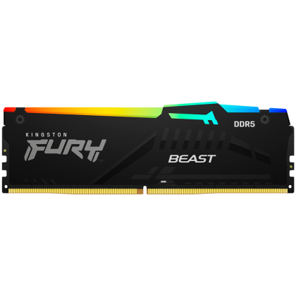 Kingston 64GB 5600MT/s DDR5 CL36 DIMM (Kit of 2) FURY Beast RGB