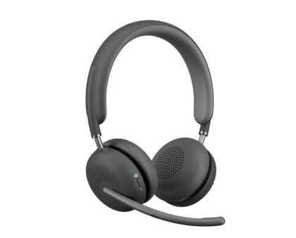 Слушалки Logitech Zone Wireless 2 Headset, Teams - GRAPHITE