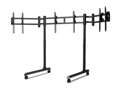 Мобилна стойка за три монитора Next Level Racing Round Tube