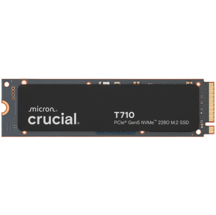 CRUCIAL T710 4TB PCIe Gen5 NVMe M.2 2280 SSD up to 14500 MB/s read and 13800 MB/s write
