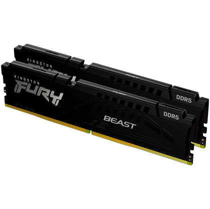 Kingston 64GB 5200MT/s DDR5 CL40 DIMM (Kit of 2) FURY Beast Black