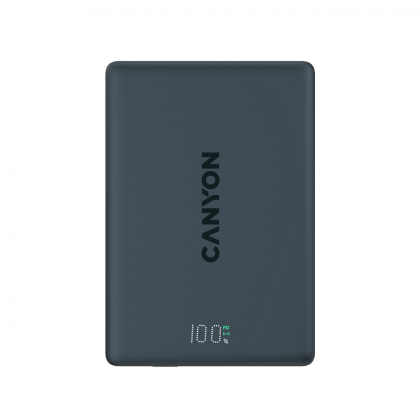 CANYON magnetic power bank OnPower 500 PD20W 5000mAh Aluminium Interstellar Black