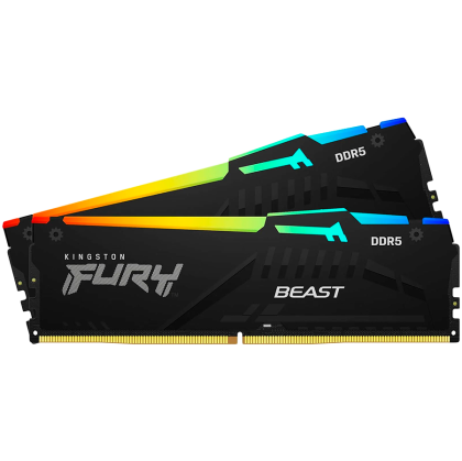 Kingston DRAM 32GB 5600MT/s DDR5 CL40 DIMM (Kit of 2) FURY Beast RGB XMP