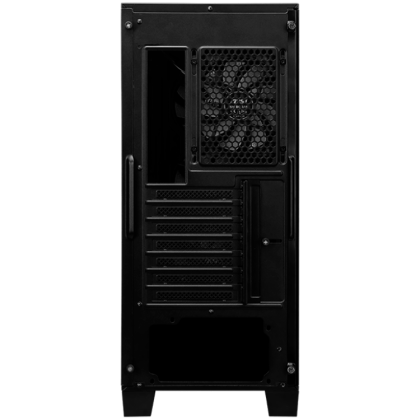 MSI MAG FORGE 120A AIRFLOW, Mid-Tower, ATX/M-ATX/ITX, 2x USB 3.2 Gen 1 Type-A, 1x Audio/1x Mic, LED On/Off Button, ARGB Hub, 6x 120mm ARGB Fans, Mesh Panel, 4mm Tempered Glass