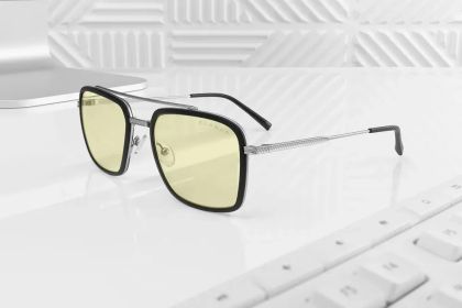 Компютърни очила GUNNAR Baron Silver - Amber